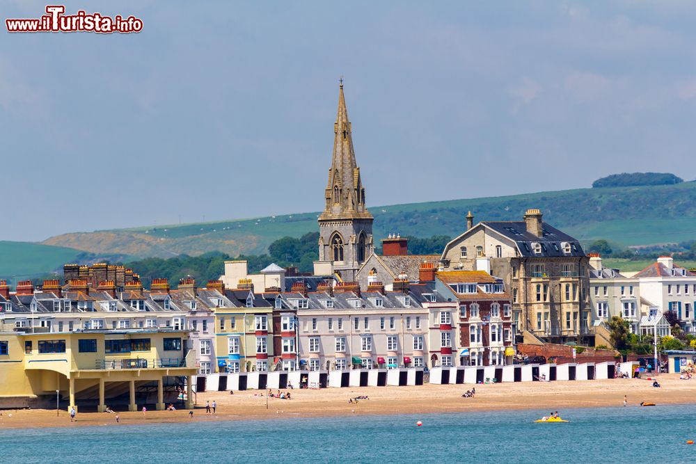 Immagine La spiaggia di Weymouth Beach nel sud dell'Inghilterra