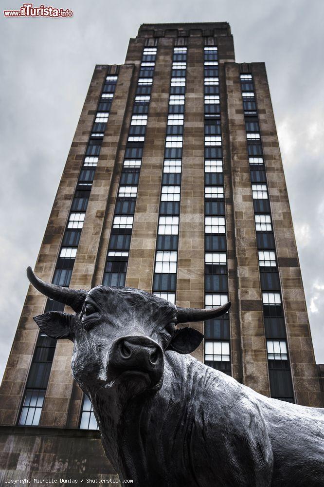 Immagine La statua del toro nella città di Durham, Carolina del Nord, USA. A realizzarla è stato lo scultore Leah Foushee  - © Michelle Dunlap / Shutterstock.com