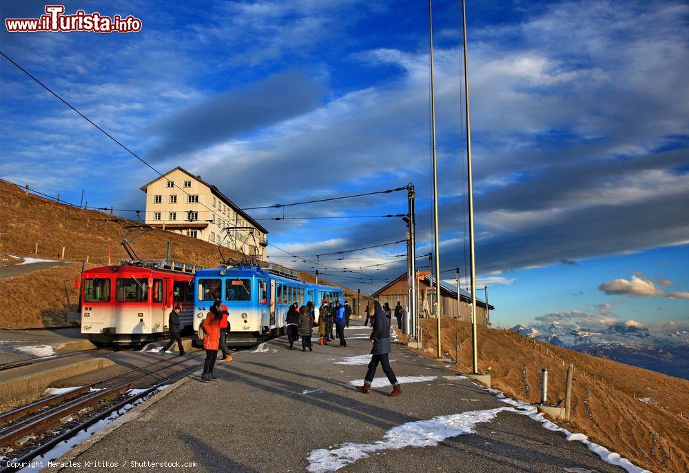 Immagine La stazione ferroviaria in cima al monte Rigi, Svizzera - © Heracles Kritikos / Shutterstock.com