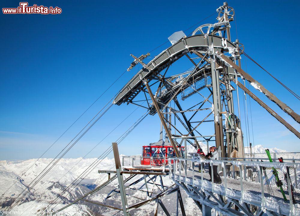 Immagine La stazione superiore della funivia sulla cima dell'Aiguille Rouge, Les Arcs, Francia: siamo a quota 3226 metri - © Julia Kuznetsova / Shutterstock.com