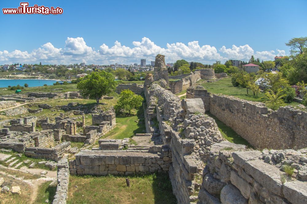 Immagine La storica città greca di Chersonesos a Sebastopoli in Crimea, repubblica della Russia