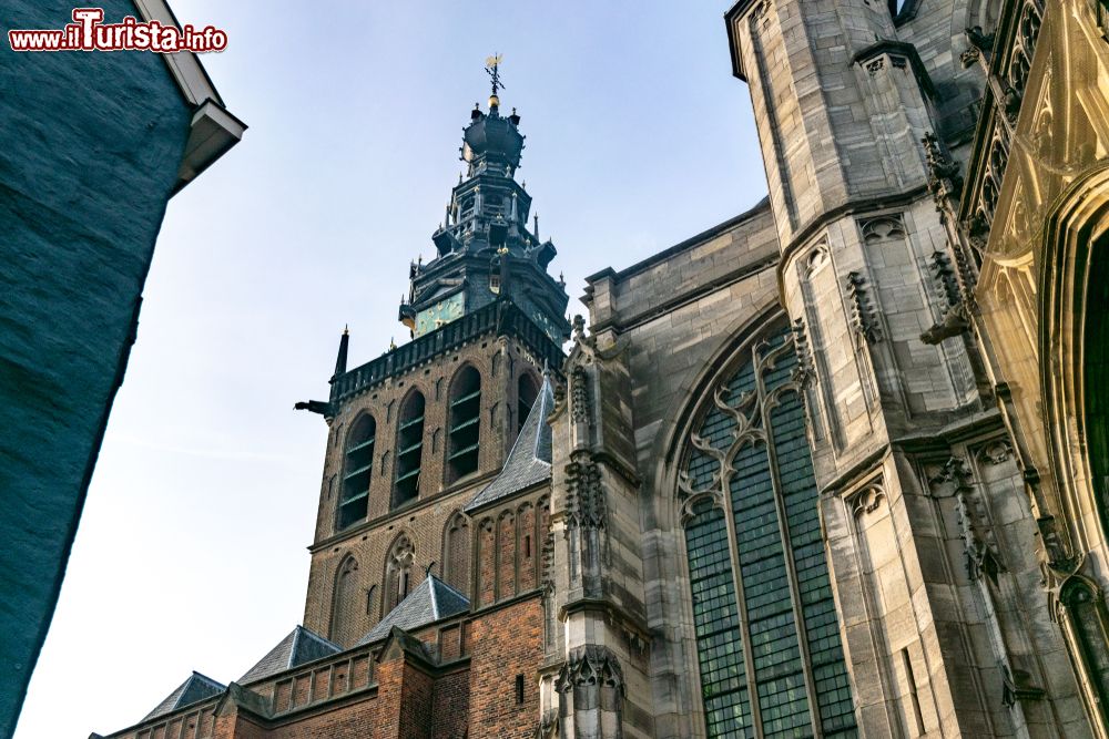 Immagine La torre della Stevenskerk di Nijmegen, Olanda, vista dal basso.