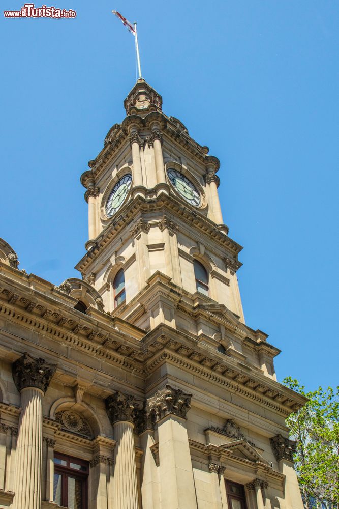Immagine La torre dell'orologio della Stazione Ferroviaria di Melbourne, Australia.