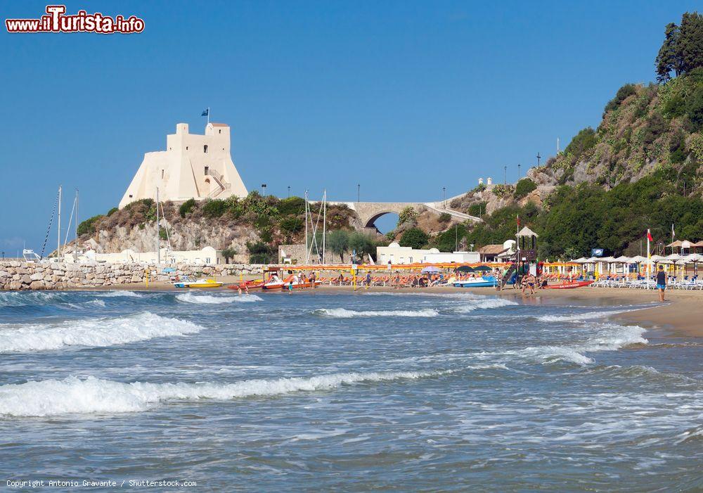 Immagine La torre di Truglia e la spiaggia di Sperlonga sul mare del Lazio - © Antonio Gravante / Shutterstock.com