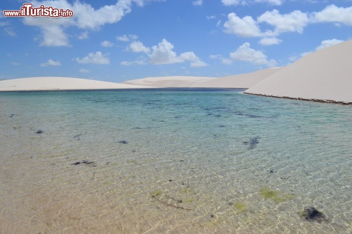 Immagine La magia della Lagoa Azul: siamo all'interno dei Lençois Maranhenses, l'incredibile Parco Nazionale dello stato di Maranhao, nel nord-est del Brasile.