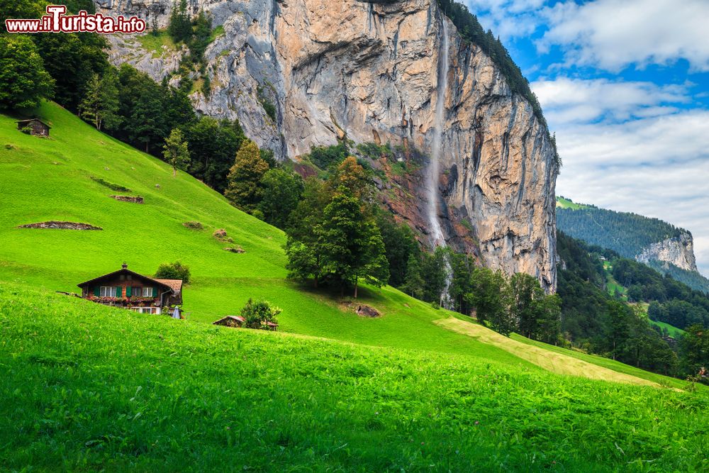 Immagine Lauterbrunnen è famosa per le sue tantissime cascate: qui la Staubbach alta ben 300 metri