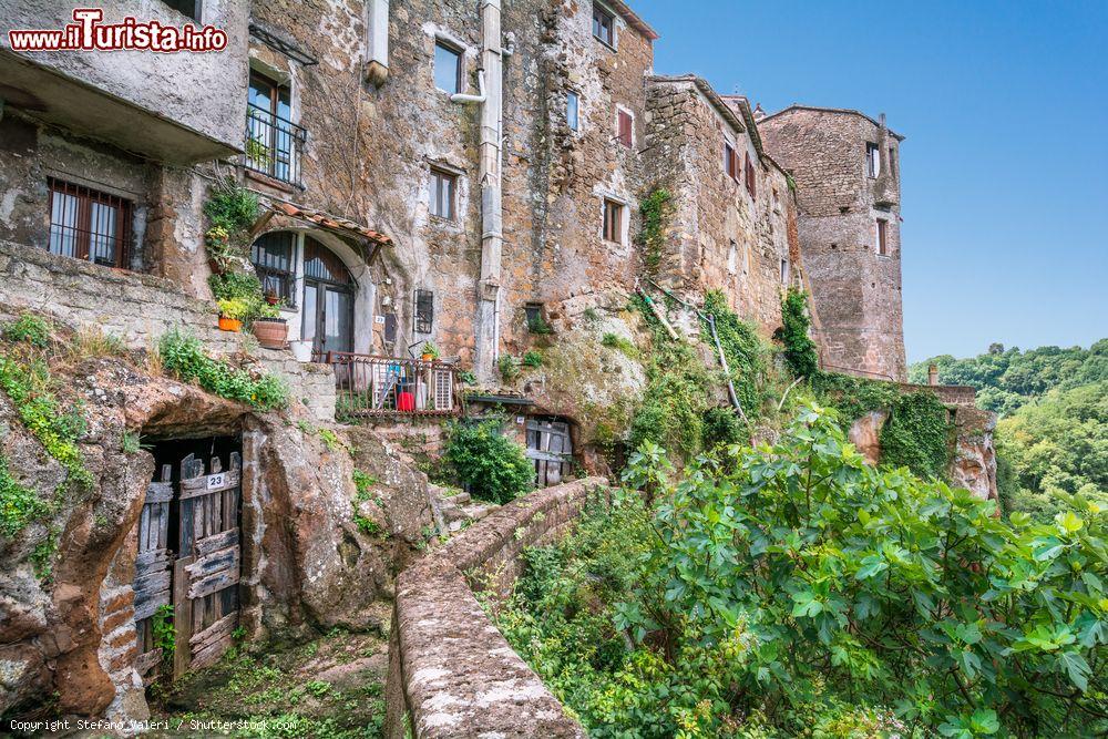 Immagine Le case sulla rupe di tufo del borgo di Calcata nel Lazio - © Stefano_Valeri / Shutterstock.com