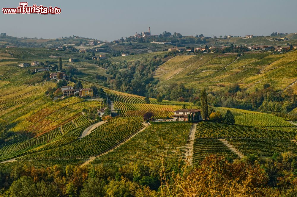 Immagine Le colline intoerno a Nizza Monferrato fotogrofate in autunno, siamo in Piemonte