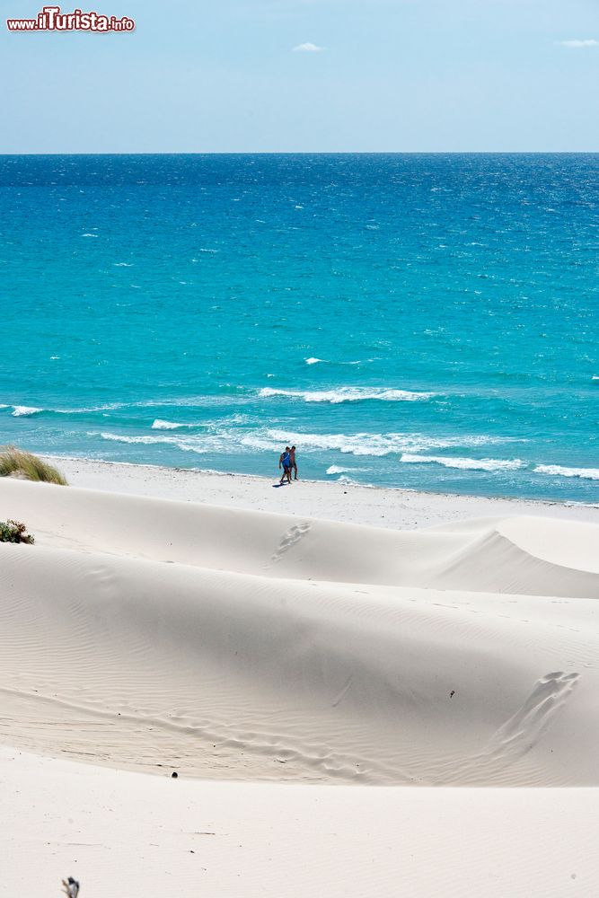 Immagine Le dune di sabbia bianca e il mare turchese di Porto Pino nel sud della Sardegna