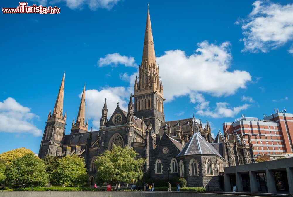 Immagine Le guglie della cattedrale di San Patrizio, la più grande di Melbourne (Australia).
