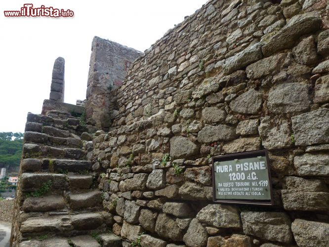 Immagine Le mura medievali, dette pisane, che circondano il borgo di GIglio Castello