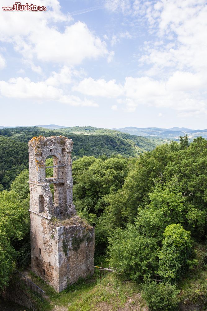 Immagine Le rovine di Monterano viste dall'alto, Roma, Lazio.