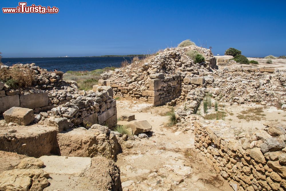 Immagine Le rovine fenicie dell'isola di Mozia (Mothia) nella Riserva dello Stagnone in Sicilia