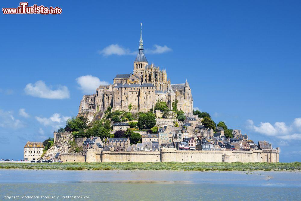 Immagine L'isola di Mont-Saint-Michel in Bassa Normandia, uno dei monumenti più famosi della Francia - © prochasson frederic / Shutterstock.com