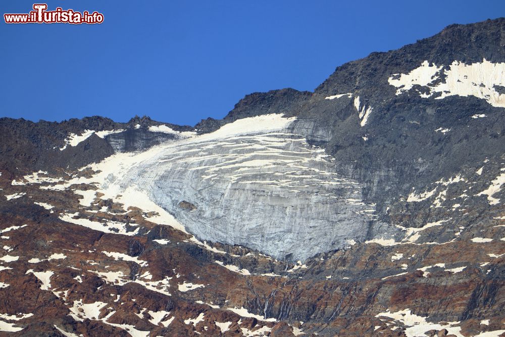 Immagine Lo scioglimento di un ghiacciaio sulle montagne di Obergurgl, Tirolo (Austria).