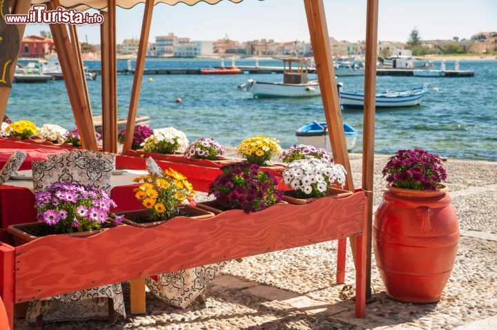 Immagine Un locale sul porto di Marzamemi, Sicilia - Specialità gastronomiche fra cui scegliere e da assaporare con una suggestiva vista sul mare: la proposta culinaria offerta da Marzamemi vi lascerà senza parole © Marco Ossino / Shutterstock.com