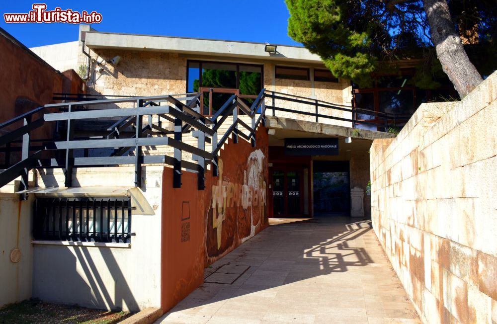 Immagine L'ingresso del Museo Archeologico Nazionale di Cagliari, nella Cittadella dei Musei (quartiere Castello).