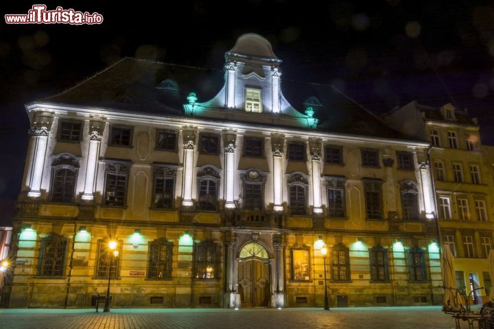 Immagine Museo dell'Uomo a Breslavia, Polonia - Fotografia notturna del sontuoso edificio che ospita il Muzeum Czlowieka aperto nel 2002 all'interno del Collegium Anthropologicum di Wroclaw © belizar / Shutterstock.com