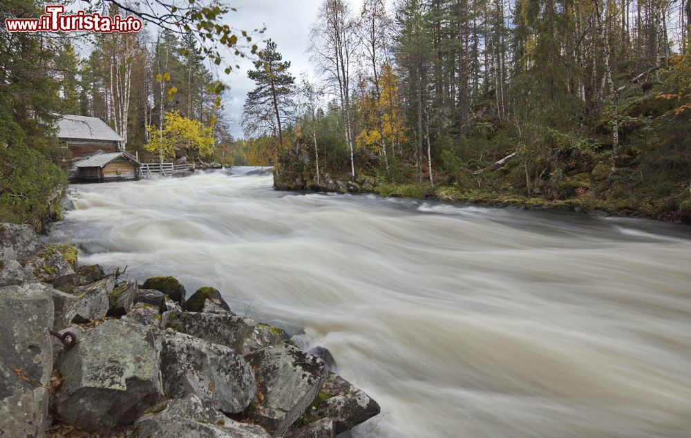 Immagine Myllykoski all'Oulanka National Park di Kuusamo, Finlandia. Questa riserva naturale istituita nel 1956 e ampliata successivamente nel 1982 e 1989 si estende per circa 270 km quadrati.
