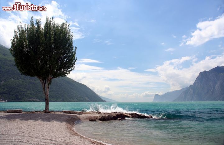 Immagine Uno scorcio del lago di Garda a Nago-Torbole, Trentino Alto Adige. Goethe era affascinato dai venti e dalla bellezza di questo luogo tanto da soprannominarlo "La terra dove fioriscono i limoni"  - © Olena Teslya / Shutterstock.com