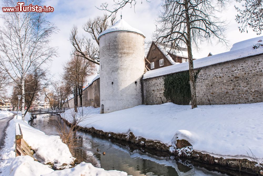 Immagine Nevicata invernale a Isny, sud della Germania