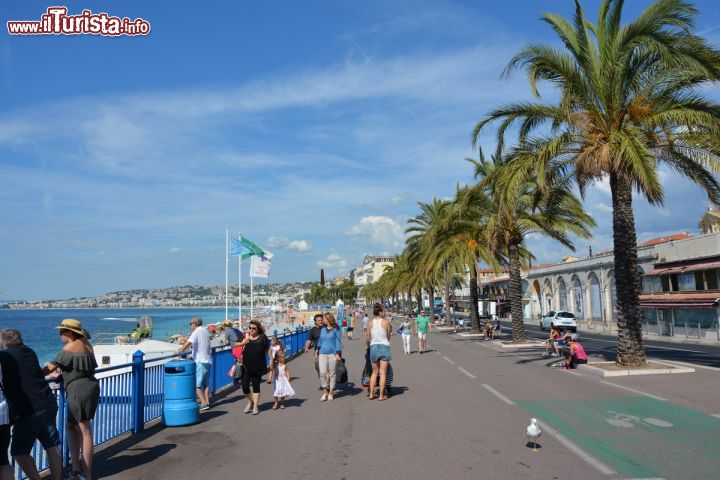 Immagine Promenade des Anglais a Nizza, Francia. Lungomare e vero e proprio simbolo della città della Costa Azzurra, la Promenade più celebre di Francia si estende per sette chilometri da Quai des Etats d'Units sino all'aeroporto. 