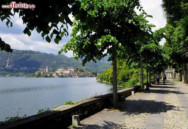 Immagine Nonio, provincia di Verbania: camminata sulla riva del sottostante lago lago d'Orta