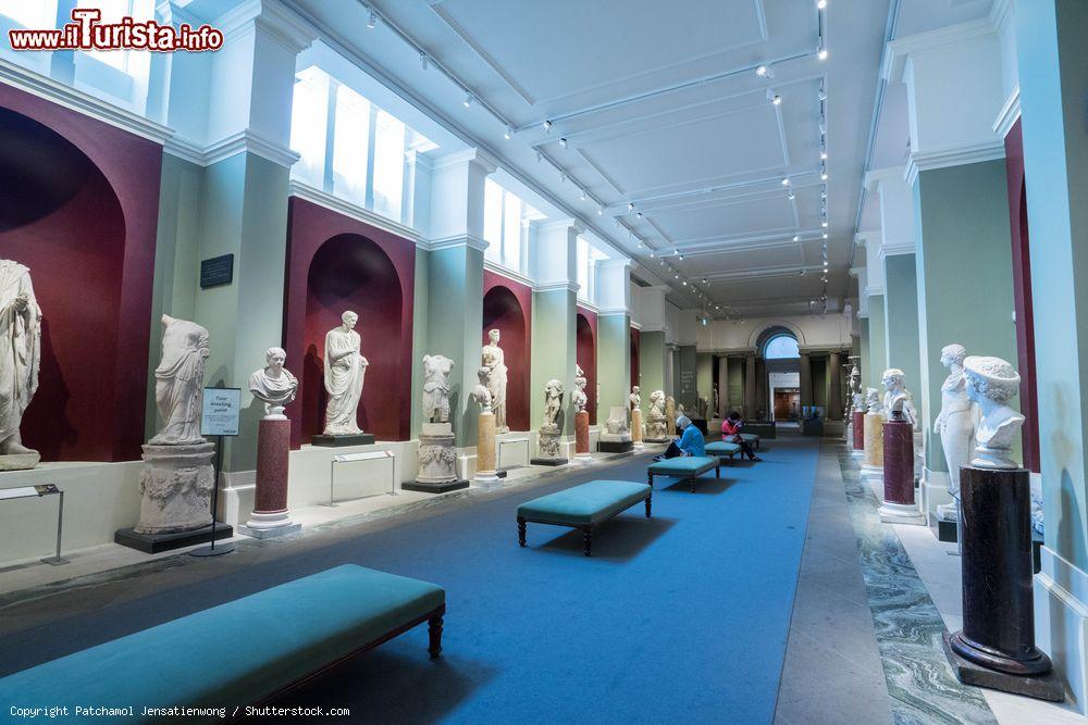 Immagine Oxford, una sala dell'Ashmolean Museum con busti e statue antiche - © Patchamol Jensatienwong / Shutterstock.com