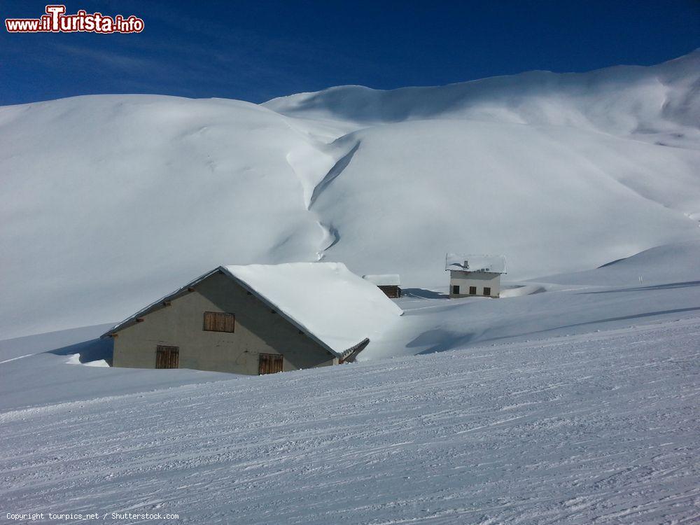 Immagine Paesaggio invernale in Trentino nei pressi di Pozza di Fassa. Questa frazione di Sèn Jan di Fassa è conosciuta e molto frequentata dagli appassionati di sport invernali - © tourpics_net / Shutterstock.com