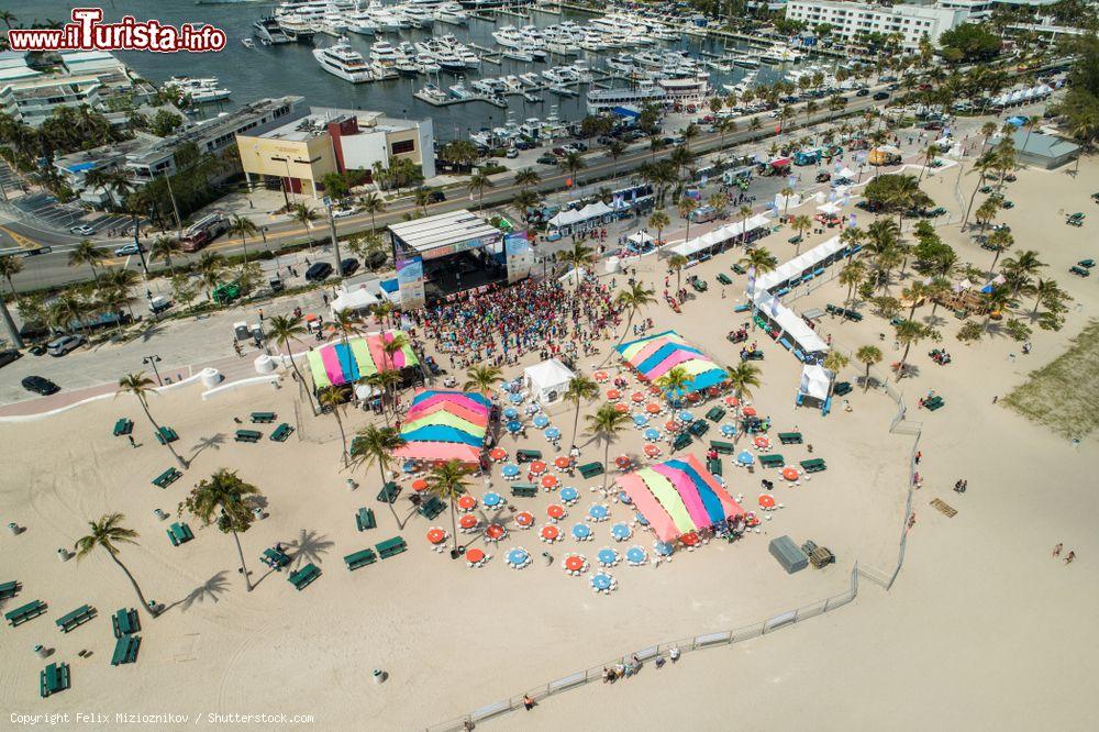 Panorama dall'alto del Florida Aids Walk Foto Fort Lauderdale