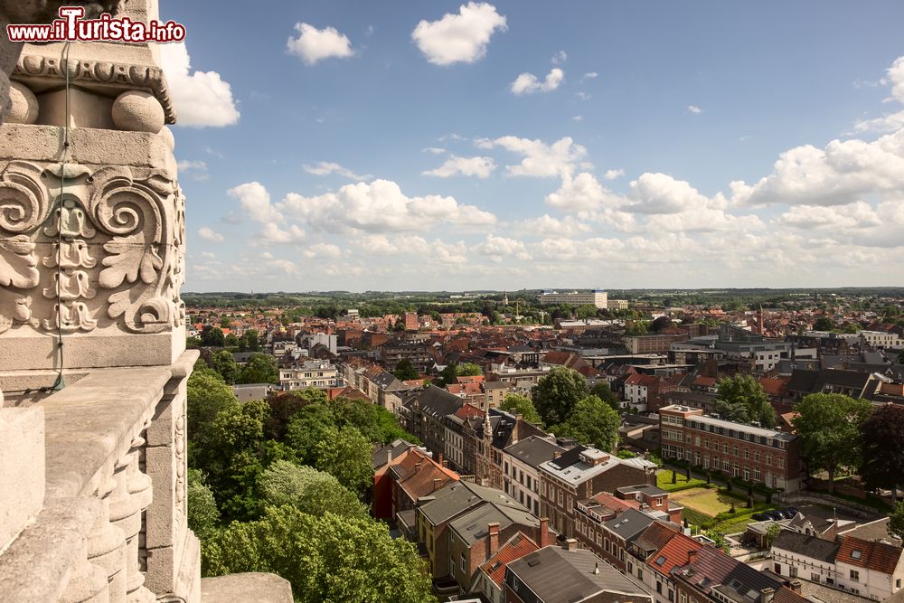 Immagine Panorama dall'alto della città di Leuven, Fiandre (Belgio). Sorge sui vari rami del fiume Dyle ed è costituita da 5 antichi Comuni.