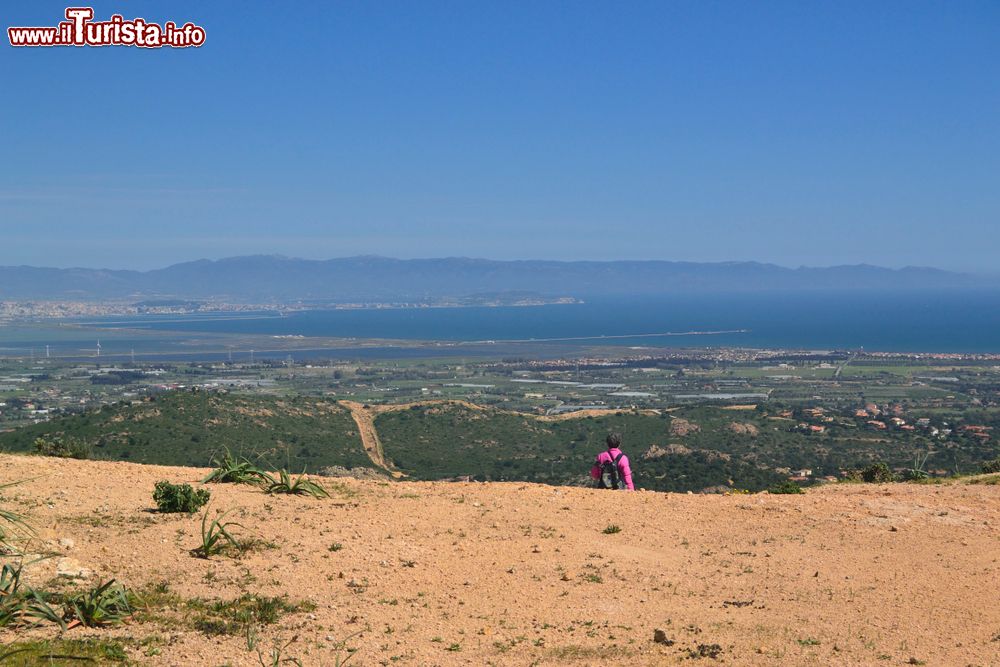 Immagine Panorama del Golfo di Cagliari dalla zona di Capoterra in Sardegna