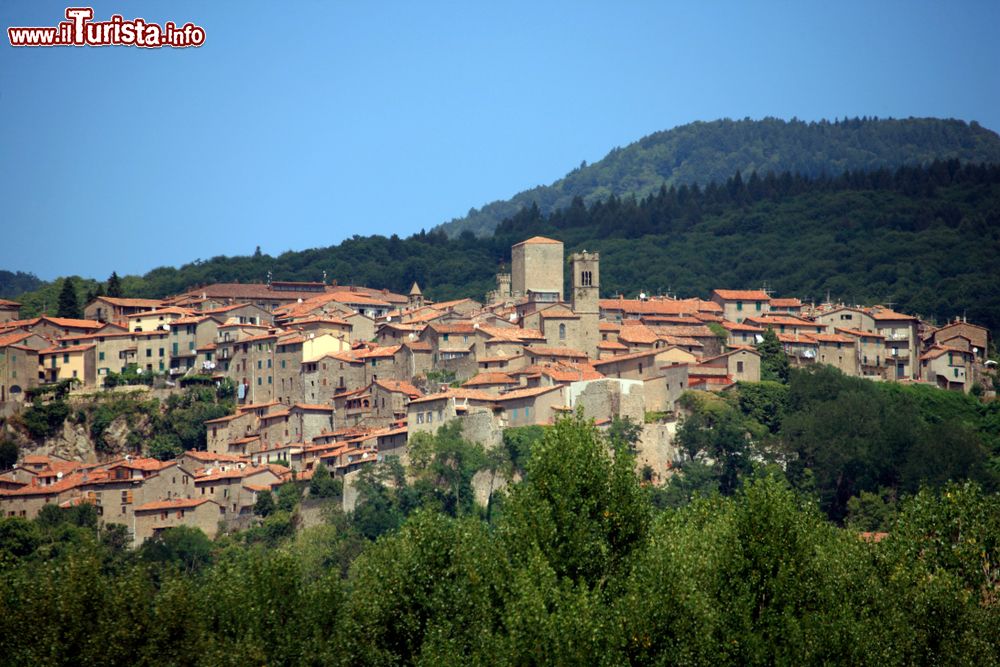 Immagine Panorama del villaggio medievale di Santa Flora, borgo del grossetano in Toscana