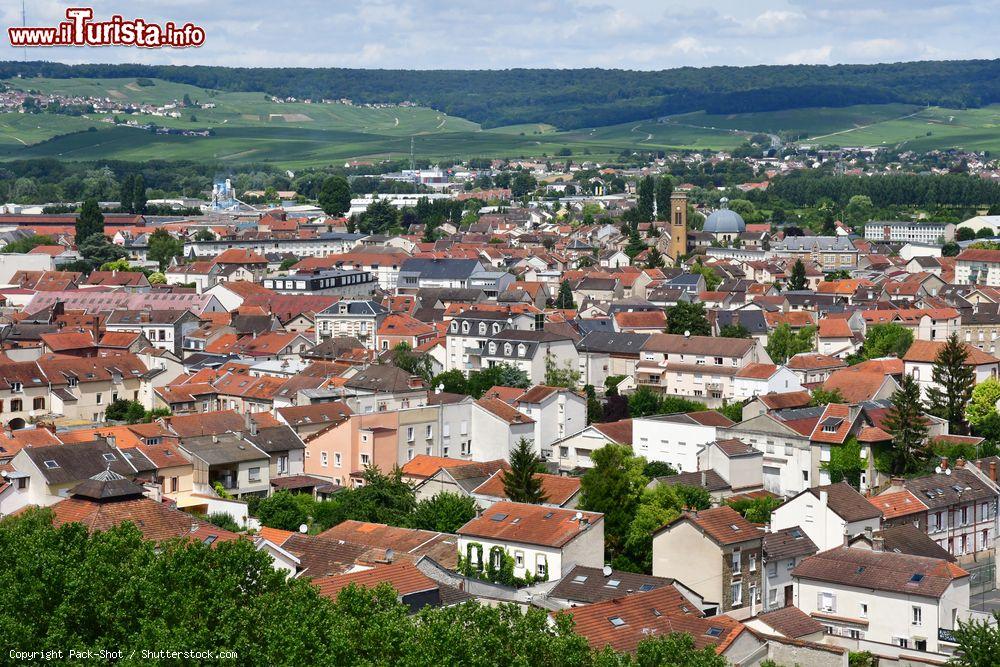 Immagine Panorama della città di Epernay vista dalla torre visitabile di Castellane, Francia. Questa località francese è uno dei principali centri di produzione del vino champagne - © Pack-Shot / Shutterstock.com
