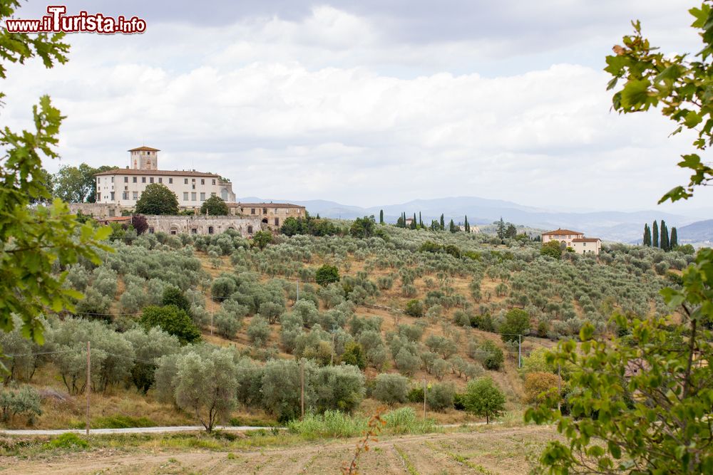 Immagine Panorama delle dolci colline di Impruneta vicino a Firenze, in Toscana