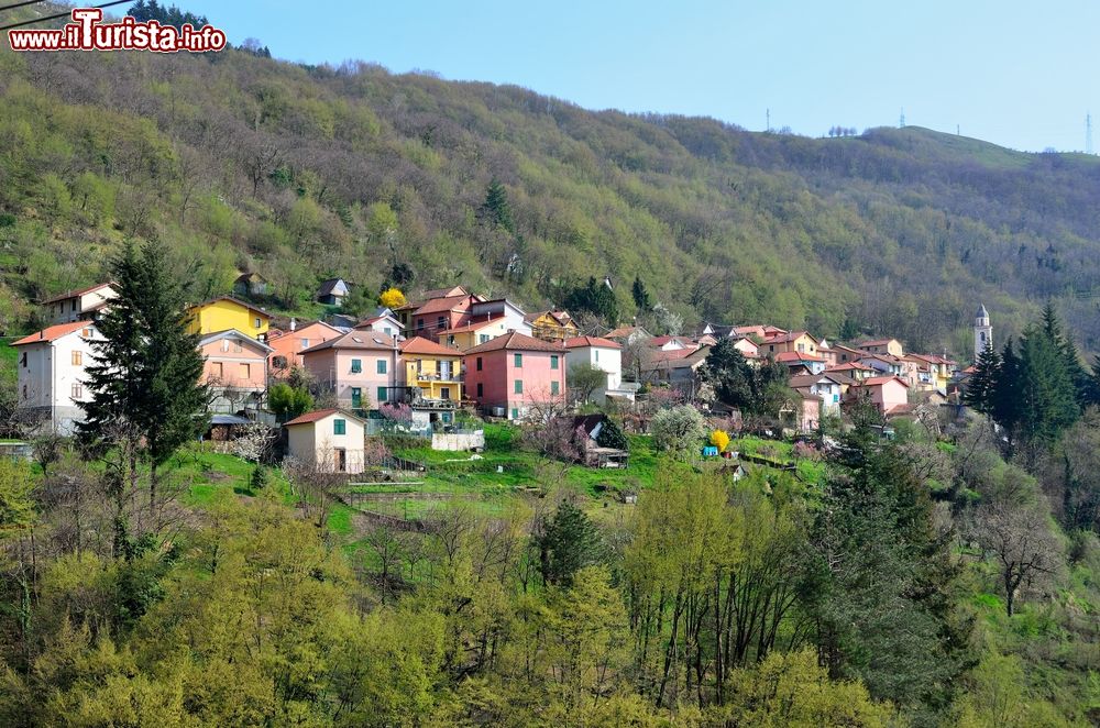 Immagine Panorama di Marsigli di Davagna tra le colline di Genova in Liguria