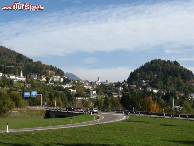 Immagine Panorama di Pieve di Cadore arrivando in auto