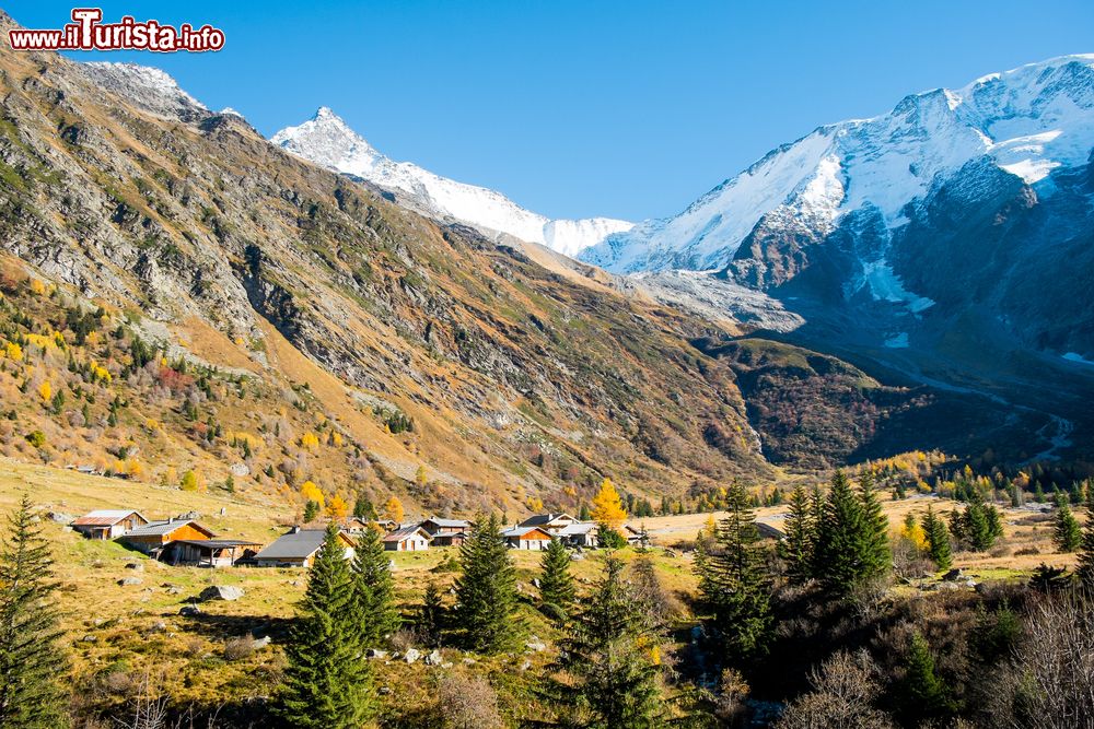 Immagine Panorama sul monte di Miage dall'omonimo chalet a Saint-Gervais-les-Bains, Francia.