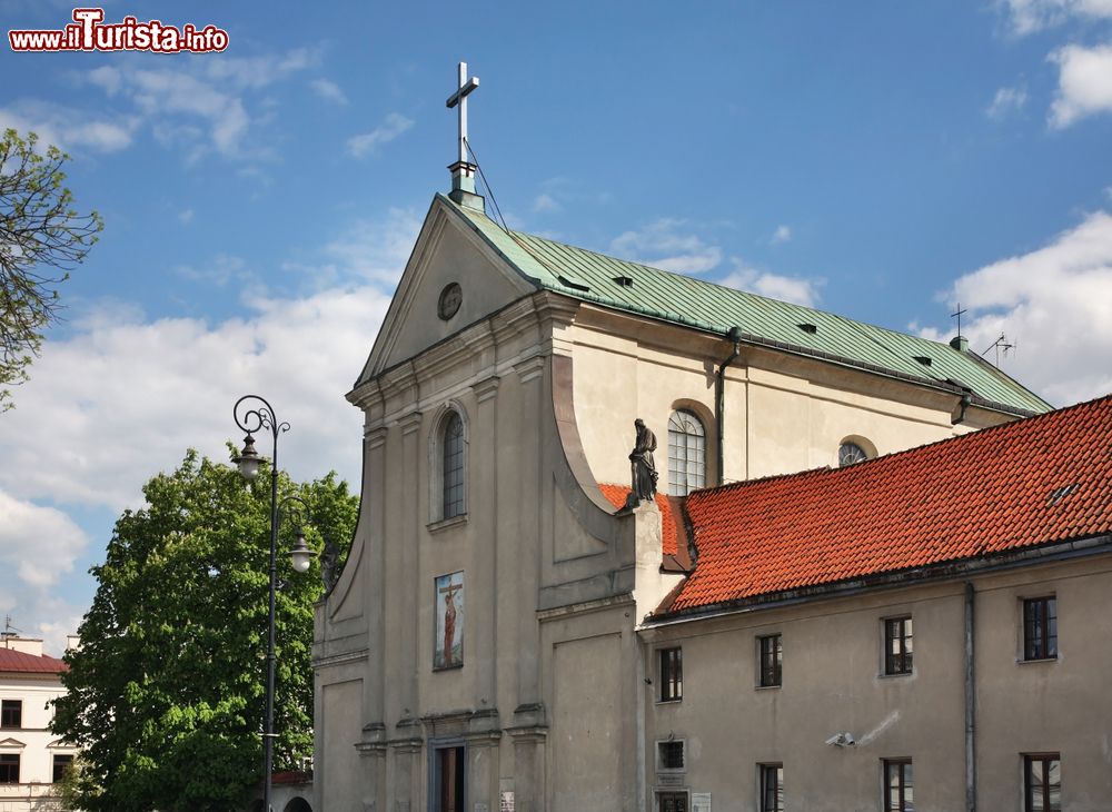 Immagine Particolare architettonico della chiesa di San Pietro e San Paolo a Lublino, Polonia.