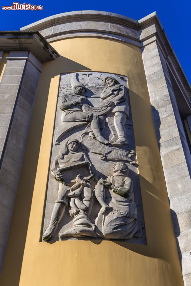 Immagine Particolare della facciata del Museo del Lavoro a Viana do Castelo, Portogallo.