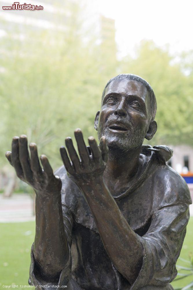 Immagine Particolare della statua di San Francesco d'Assisi in una chiesa di Phoenix, Arizona - © tishomir / Shutterstock.com