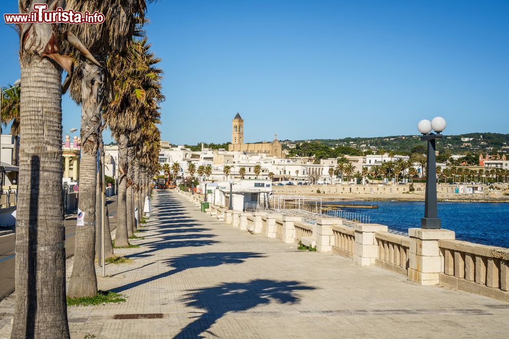 Immagine Passeggiata sul lungomare di Santa Maria di Leuca in Puglia.