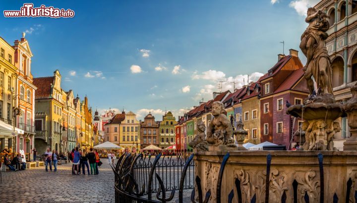 Immagine Panorama su piazza del Mercato Vecchio a Poznan, Polonia - Centro del turismo di Poznan, questa grande piazza accoglie ogni anno migliaia di turisti provenienti da tutto il mondo © Michael Photo / Shutterstock.com