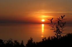 Alba sulla costa vicino a Nida, lungo il litorale ...