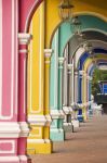 Archi colorati nella città di Georgetown, il centro abitato più importante di  Penang, l'isola della Malesia - © Mark Hall / Shutterstock.com