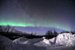 Aurora Boreale fotografata tra l'Abisko Station e Kiruna in Svezia