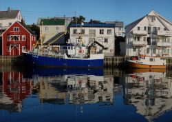 Barche di pescatori a Henningsvaer Lofoten