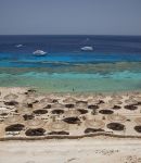 Barriera corallina e bella spiaggia a Sharm el Sheikh, lungo la costa del Mar Rosso che bagna la penisola del Sinai in Egitto - © Johan_R / Shutterstock.com
