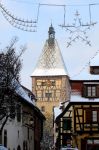 Bergheim durante il Natale, qui si svolge uno dei mercatini più conosciuti in Alsazia - © Ufficio turismo pays de Ribeauville et Riquewihr