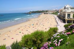 Biarritz, Grande Plage nei paesi baschi francesi.